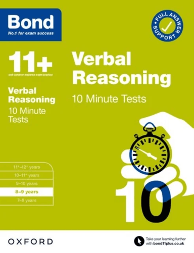 Bond 11+: Bond 11+ Verbal Reasoning 10 Minute Tests with Answer Support 8-9 years av Frances Down