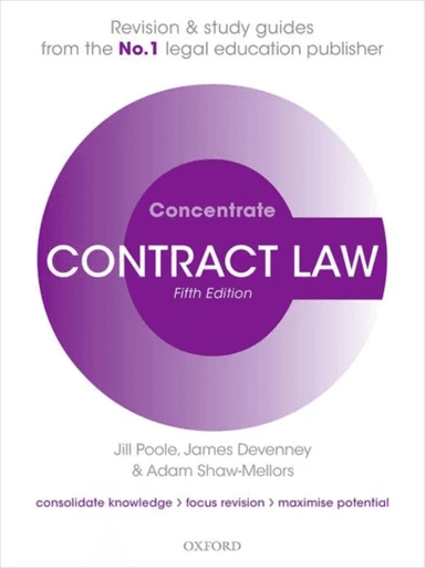 Contract Law Concentrate av Jill (The late Deputy Dean Aston Business Poole