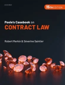Poole's casebook on contract law 15th ed av Robert Merkin