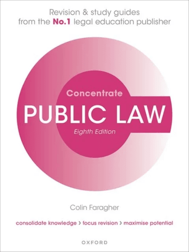 Public Law Concentrate av Colin (Former Senior Lecturer in Law University of West London) Faragher