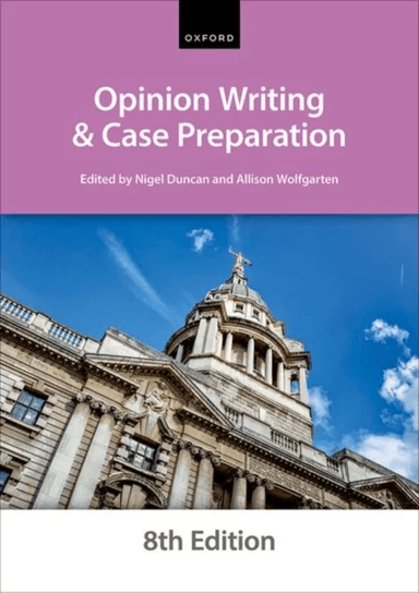 Opinion Writing and Case Preparation av The City Law School