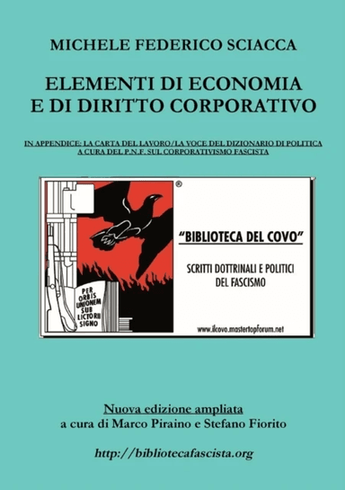 Elementi di Economia e di Diritto Corporativo av Michele Federico Sciacca, Marco Piraino