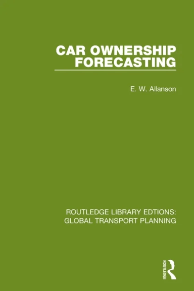 Car Ownership Forecasting av E. W. Allanson
