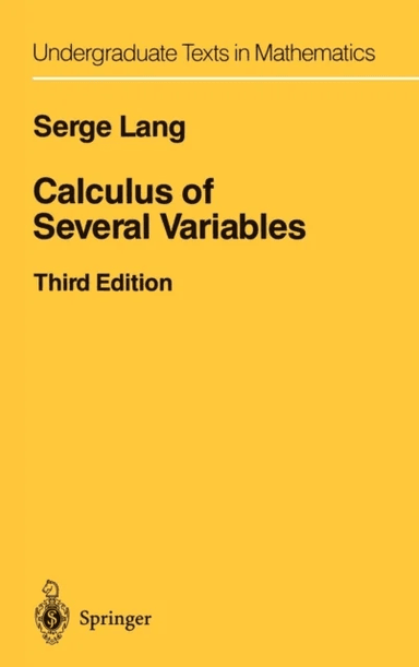 Calculus of Several Variables av Serge Lang