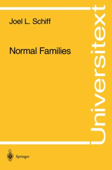 Normal Families av Joel L. Schiff