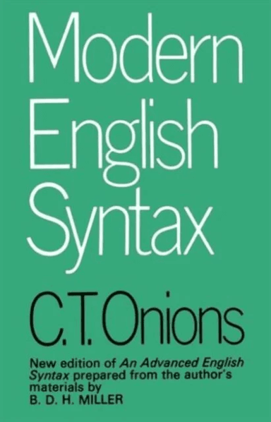 Modern English Syntax av C.T. Onions