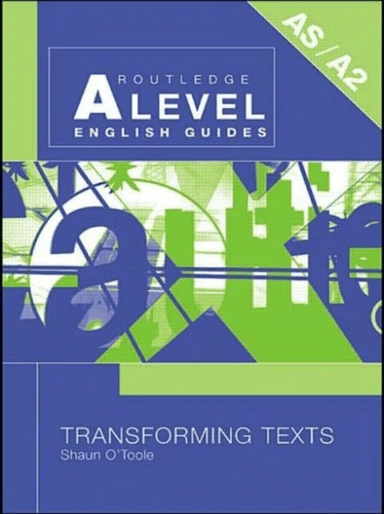 Transforming Texts av Shaun (Curriculum Manager and Chief A Level Examiner Itchen College Southampton UK) O'Toole
