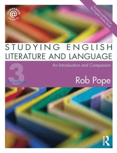 Studying English Literature and Language av Rob Pope