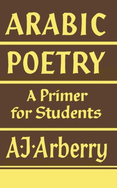 Arabic Poetry av A. J. Arberry