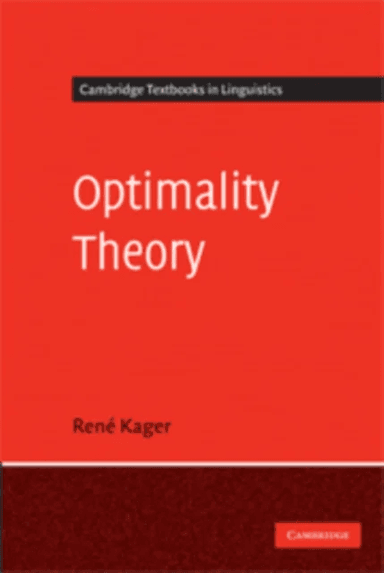 Optimality Theory av Rene (Universiteit Utrecht The Netherlands) Kager