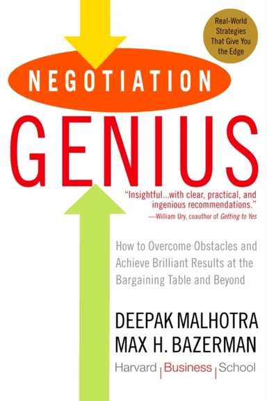 Negotiation Genius av Deepak Malhotra, Max Bazerman