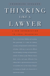 Thinking Like a Lawyer av Frederick Schauer