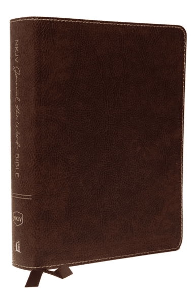 NKJV, Journal the Word Bible, Bonded Leather, Brown, Red Letter, Comfort Print av Thomas Nelson