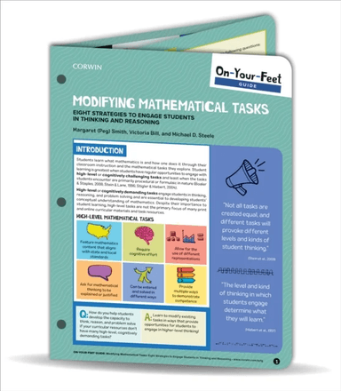 On-Your-Feet Guide: Modifying Mathematical Tasks av Margaret (Peg) S. Smith, Victoria L. Bill, Michael D. Steele