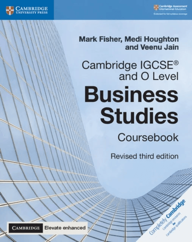 Cambridge IGCSE (R) and O Level Business Studies Revised Coursebook with Digital Access (2 Years) 3e av Mark Fisher, Medi Houghton, Veenu Jain