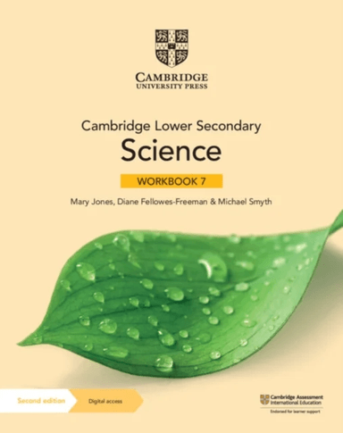 Cambridge Lower Secondary Science Workbook 7 with Digital Access (1 Year) av Mary Jones, Diane Fellowes-Freeman, Michael Smyth