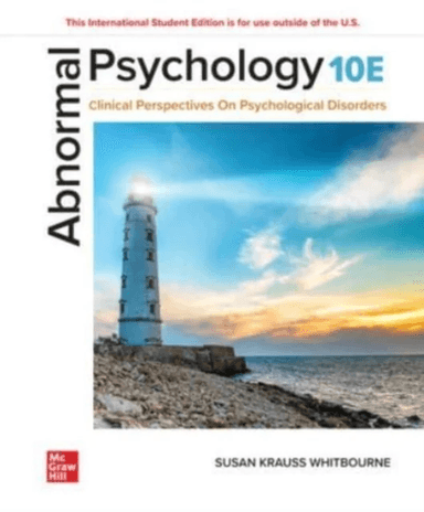 Abnormal Psychology: Clinical Perspectives on Psychological Disorders ISE av Susan Krauss Whitbourne