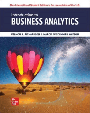 Introduction to Business Analytics ISE av Vernon Richardson, Katie Terrell, Marcia Watson