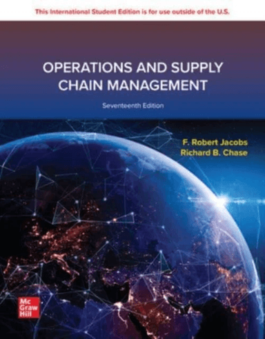 Operations and Supply Chain Management ISE av F. Robert Jacobs, Richard Chase