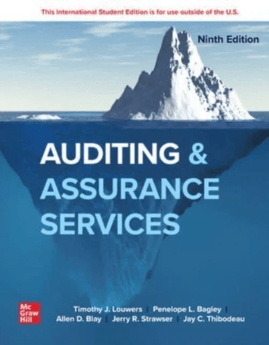 Auditing &amp; Assurance Services ISE av Timothy Louwers, Penelope Bagley, Allen Blay, Jerry Strawser, Jay Thibodeau