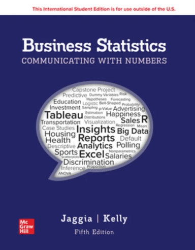 Business Statistics: Communicating with Numbers ISE av Sanjiv Jaggia