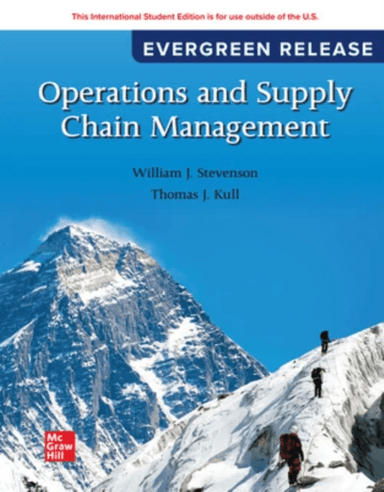 Operations and Supply Chain Management: 2024 Release ISE av William J Stevenson