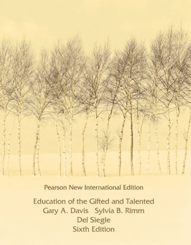 Education of the Gifted and Talented av Gary Davis, Sylvia Rimm, Del Siegle