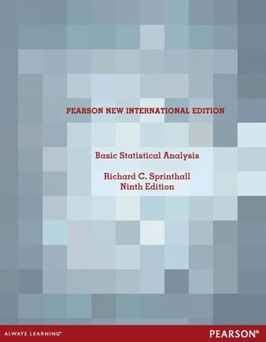 Basic Statistical Analysis: Pearson New International Edition av Richard C. Sprinthall