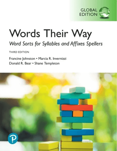 Word Sorts for Syllables and Affixes Spellers, Global Edition av Francine Johnston, Marcia Invernizzi, Donald Bear, Shane Templeton