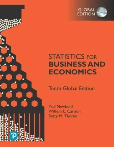 Statistics for Business and Economics, Global Edition av Betty Thorne