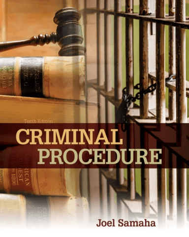 Criminal Procedure av Joel (University of Minnesota) Samaha
