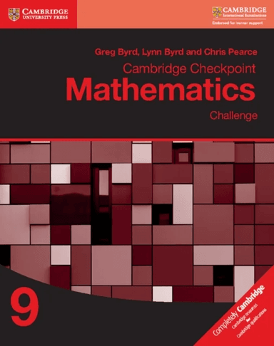 Cambridge Checkpoint Mathematics Challenge Workbook 9 av Greg Byrd, Lynn Byrd, Chris Pearce