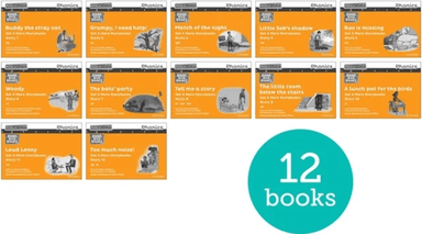 Read Write Inc. Phonics: Orange Set 4 More Black &amp; White Storybooks (Pack of 12) av Adrian Bradbury, Catherine Baker, Jan Burchett, Sara Vogler, A