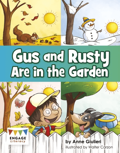 Gus and Rusty are in the Garden av Anne Giulieri