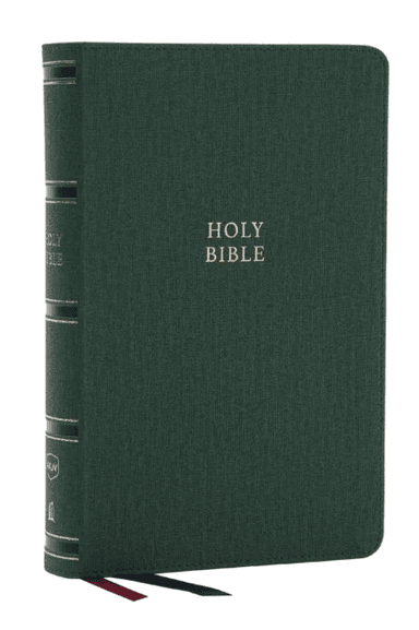 NKJV, Single-Column Reference Bible, Verse-by-verse, Green Leathersoft, Red Letter, Comfort Print (T av Thomas Nelson