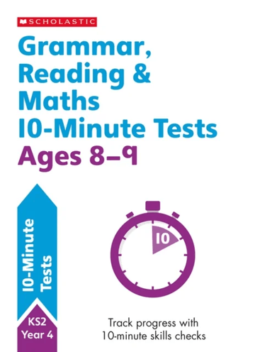 Grammar, Reading &amp; Maths 10-Minute Tests Ages 8-9 av Giles Clare, Paul Hollin, Shelley Welsh