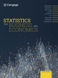 Statistics for Business and Economics av David (University of Cincinnati) Anderson, Dennis (University of Cincinnati) Sweeney, Thomas (Rochester Insti