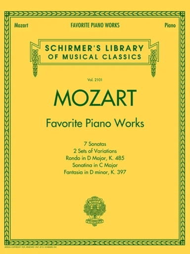 Mozart - Favorite Piano Works