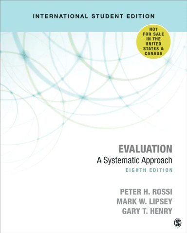 Evaluation - International Student Edition av Peter H. Rossi, Mark W. Lipsey, Gary T. Henry