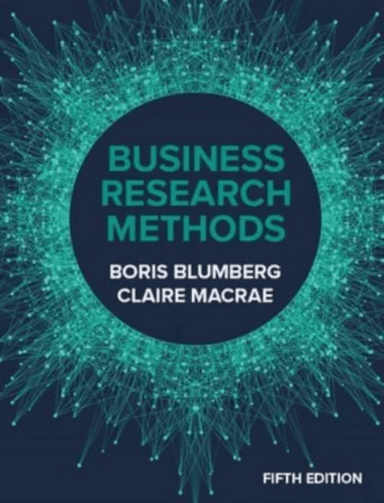 Business Research Methods 5e av Boris Blumberg, Claire MacRae