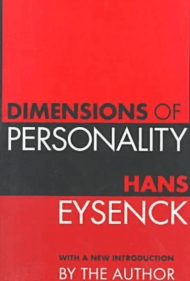 Dimensions of Personality av Martin Rein, Hans Eysenck