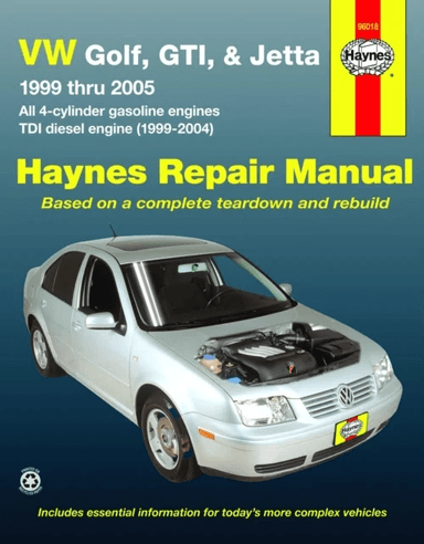 VW GOLF, GTI, &amp; JETTA (1999-2005) av Haynes Publishing