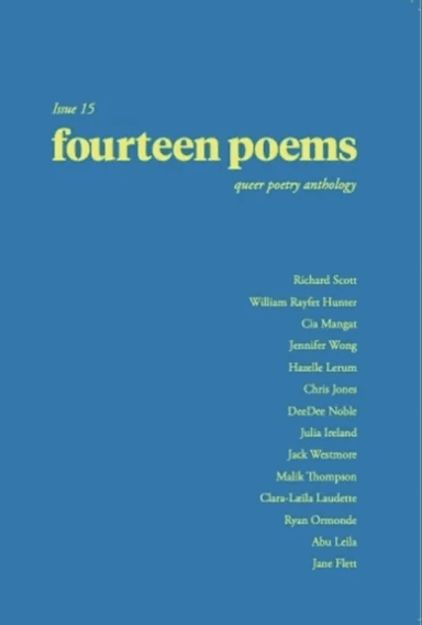 fourteen poems Issue 15: a queer poetry anthology