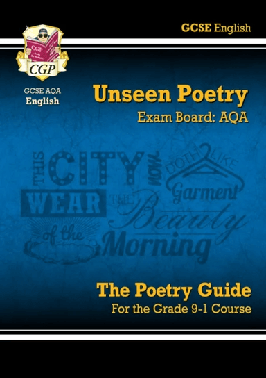 New GCSE English AQA Unseen Poetry Guide - Book 1 includes Online Edition: perfect for the 2023 and av CGP Books