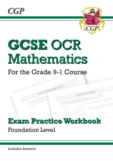GCSE Maths OCR Exam Practice Workbook: Foundation - includes Video Solutions and Answers av CGP Books