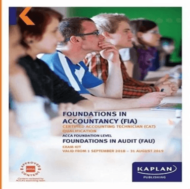 FAU - FOUNDATIONS IN AUDIT (INT/UK) - EXAM KIT av KAPLAN PUBLISHING
