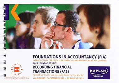 FA1 - RECORDING FINANCIAL TRANSACTION - POCKET NOTES av KAPLAN PUBLISHING