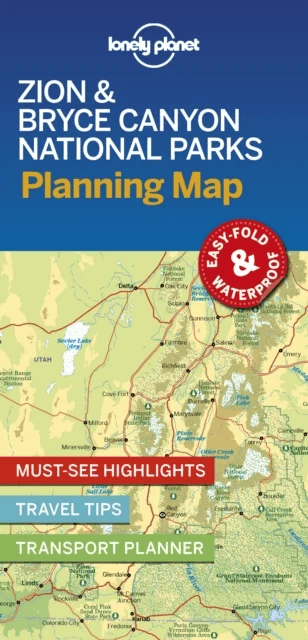 Lonely Planet Zion &amp; Bryce Canyon National Parks Planning Map av Lonely Planet