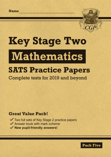 KS2 Maths SATS Practice Papers: Pack 5 - for the 2024 tests (with free Online Extras) av CGP Books
