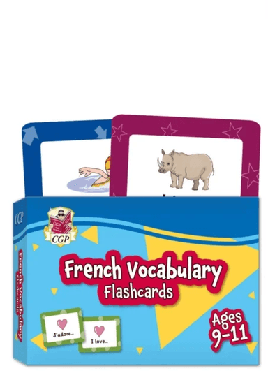 French Vocabulary Flashcards for Ages 9-11 (with Free Online Audio) av CGP Books